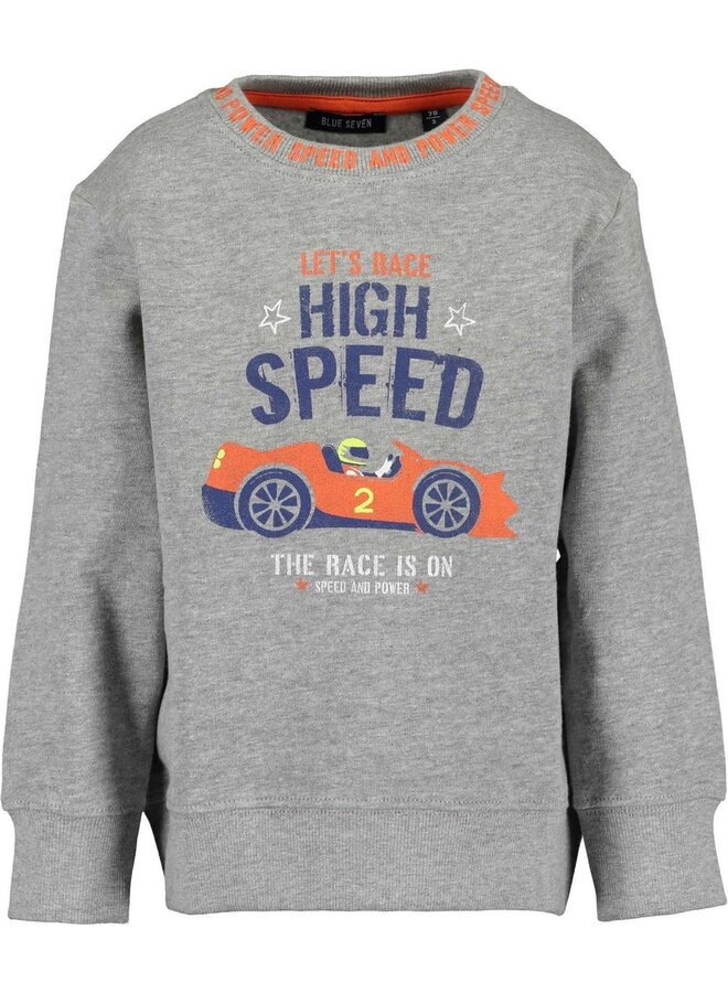 Sweater High Speed grijs melee