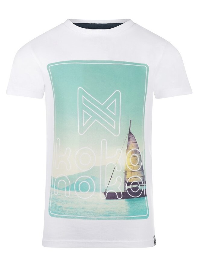 T-shirt Schip Wit