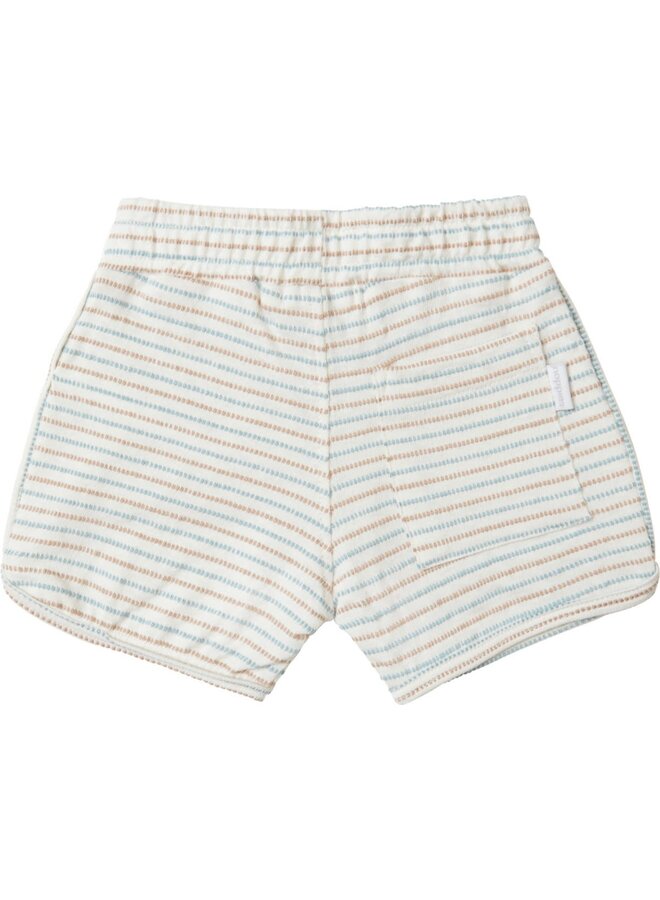 Short Berne Stripe Whisper White