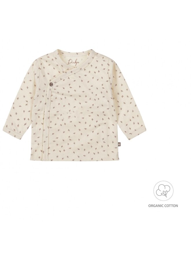 Unisex Shirt organic cotton met printje Offwhite