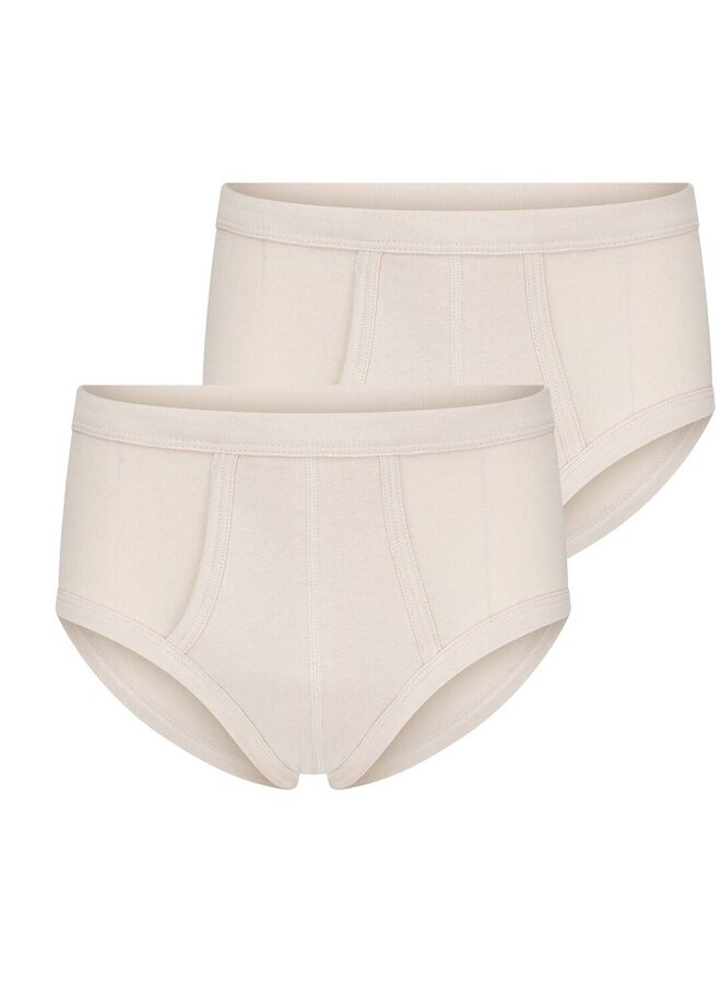 Heren Slip Beige met gulp  2-pack