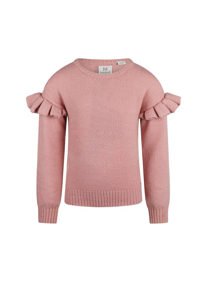 Sweater dropped shoulder Dusty Pink