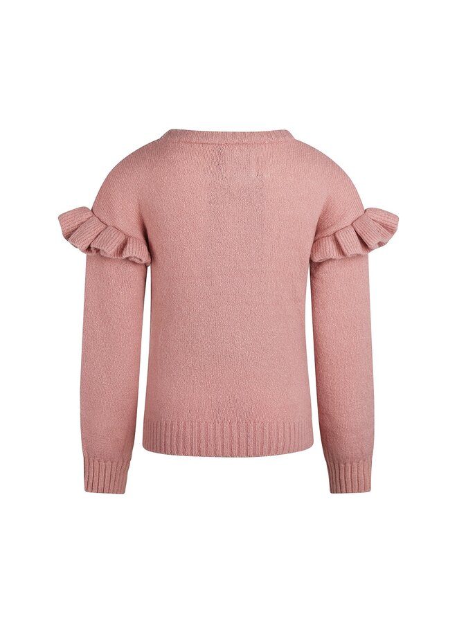 Sweater dropped shoulder Dusty Pink
