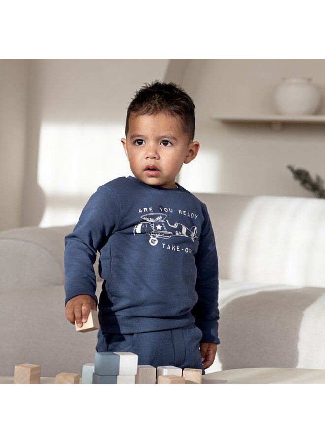 Boys lets get going Sweater Navy