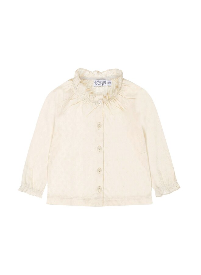 Girls Shine Blouse Off white