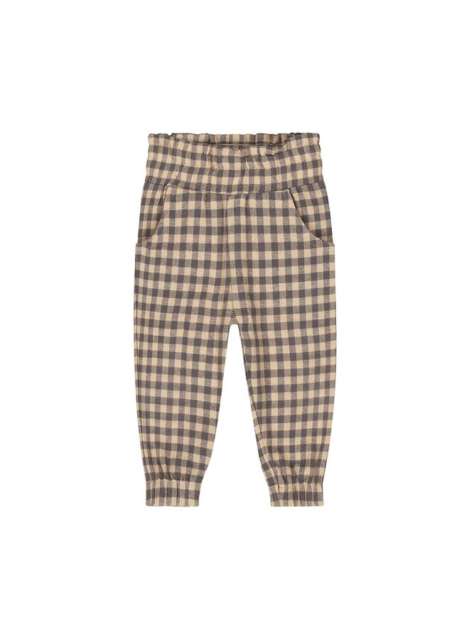 Girls Love Broek Ruit Dark Sand