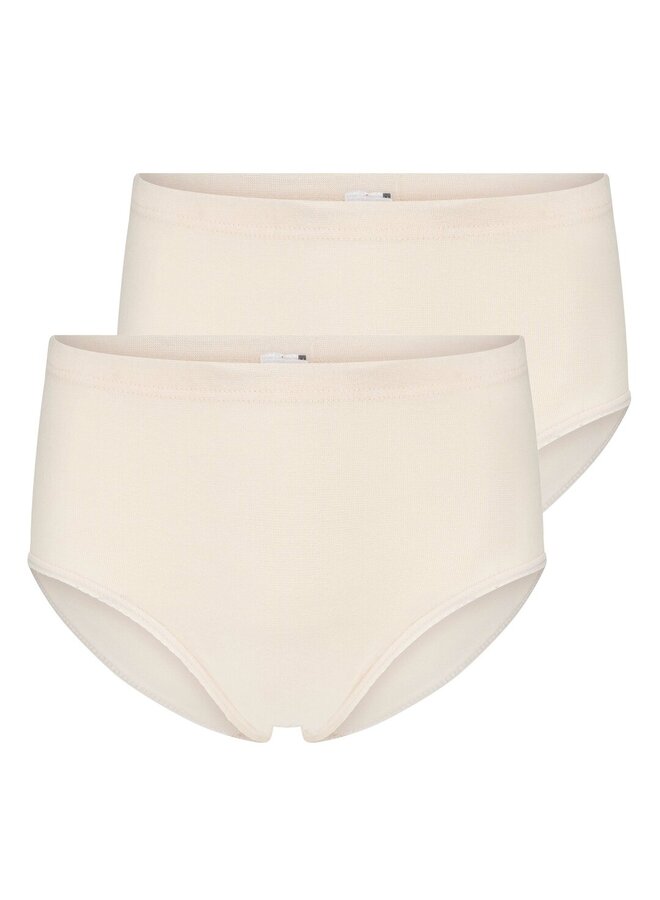 Dames Slip Briljant Midi  Huid  2-pack