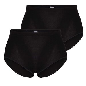 Beeren bodywear Dames Slip Briljant Midi Zwart 2-pack Dames Slip Briljant Midi Zwart 2-pack