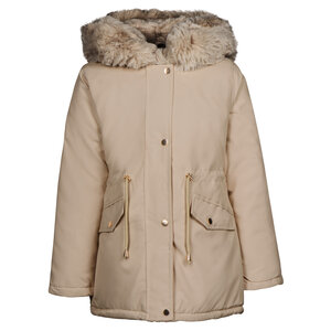 Will Fashion Jas gevoerd met bont Beige Jas gevoerd met bont Beige