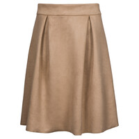Rok Lina knielengte Suedine Beige Will Fashion Rok Lina knielengte Suedine Beige