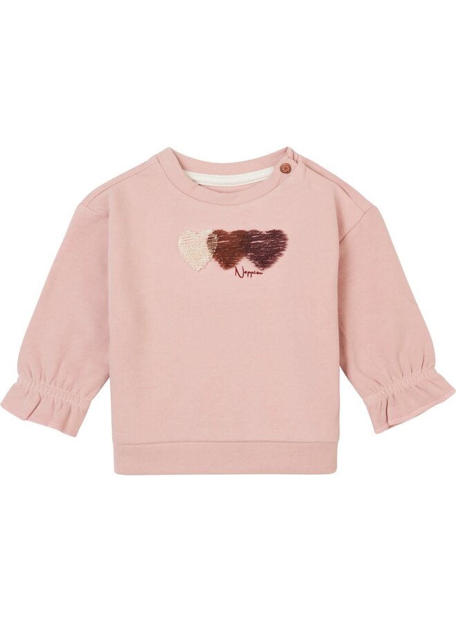 Sweater Frouzins en Broek Flourens  Pale Mauve