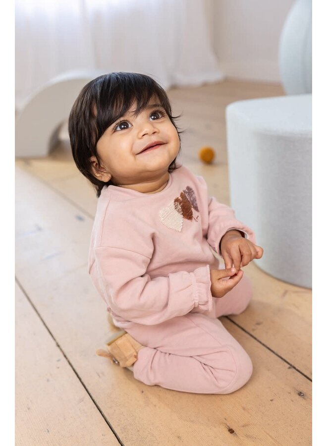 Sweater Frouzins en Broek Flourens  Pale Mauve