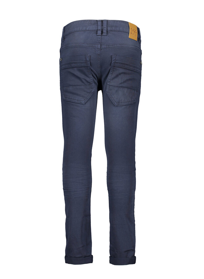 Broek Skinny Strech Twill Navy
