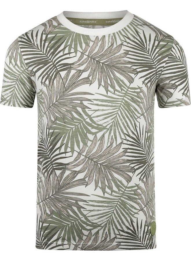 Shirt Leaves Light Faded Green