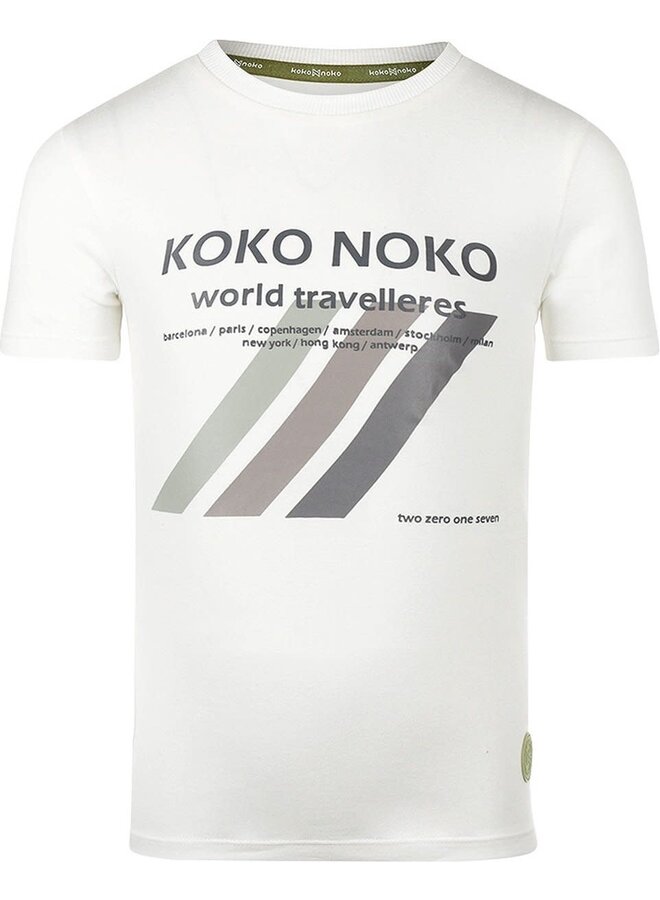 Shirt World Travellers Offwhite