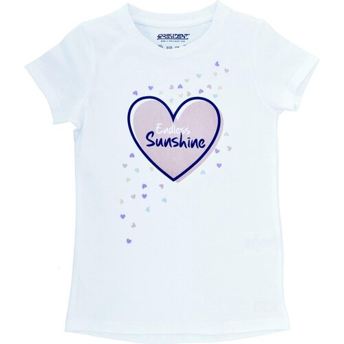 T-Shirt Sienna met magic print Wit 4PRESIDENT T-Shirt Sienna met magic print Wit