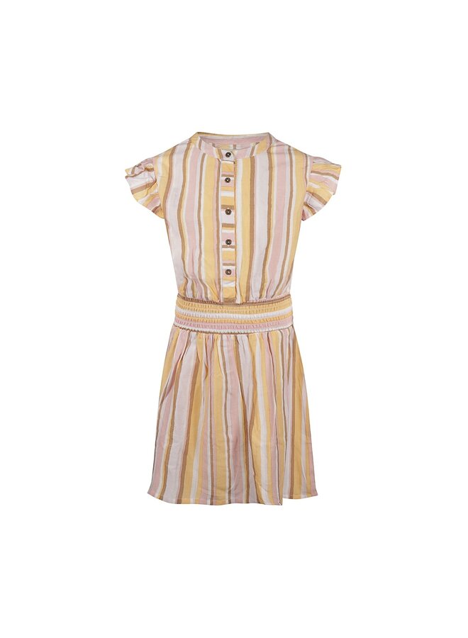 Jurk Streep Multi Colour