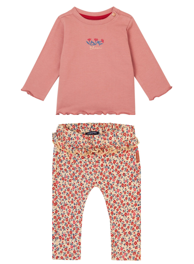 Shirt Flavy en Broek Faumont Old roze