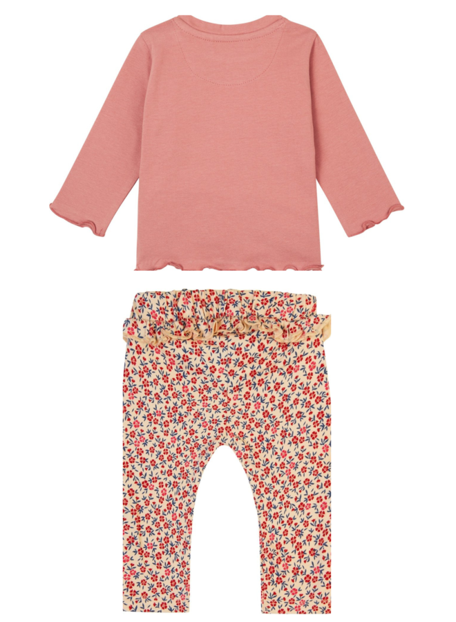 Shirt Flavy en Broek Faumont Old roze