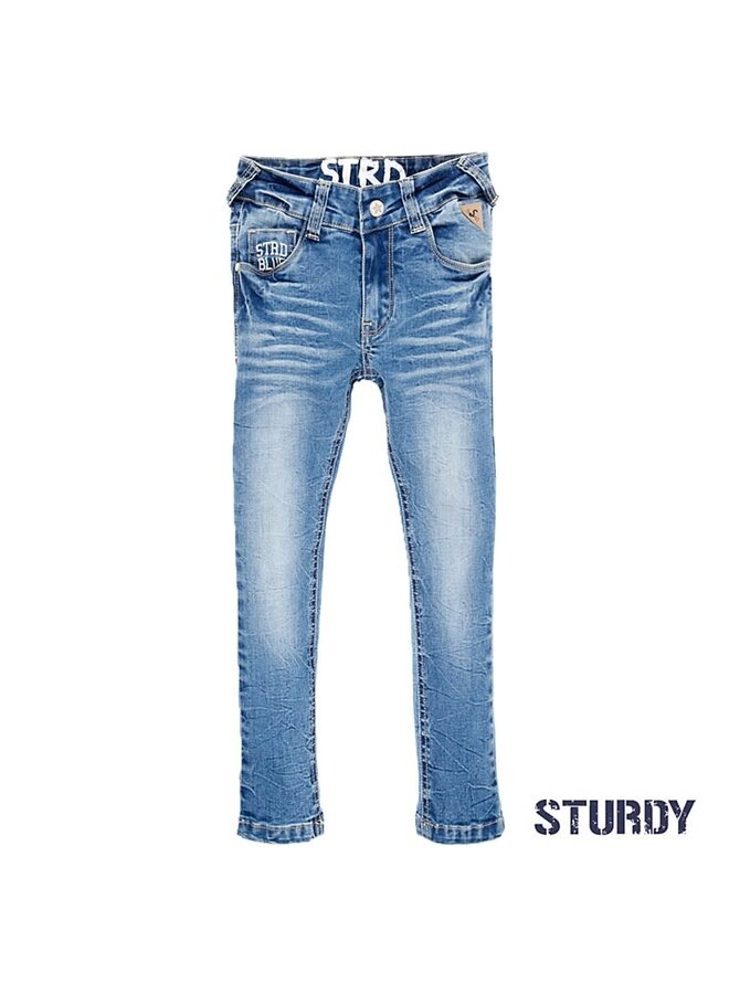 Jeans Power Stretched Bleached Denim