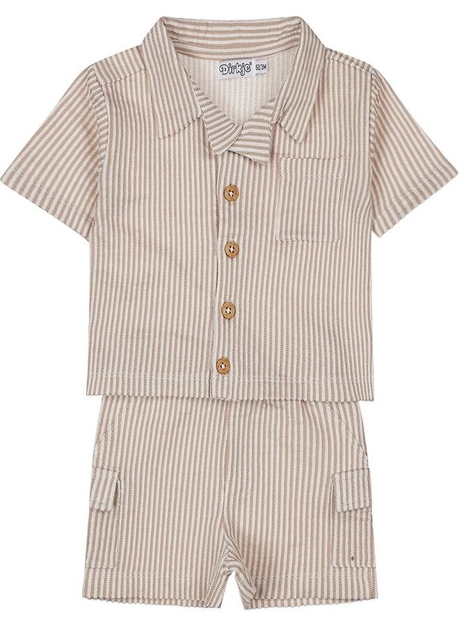 Boys Ocean Life Bloesje met Shortje Bruin