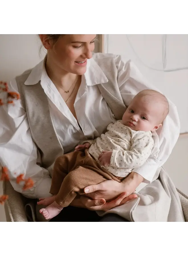 Shirt en Broek  Brown/Offwhite Organic cotton