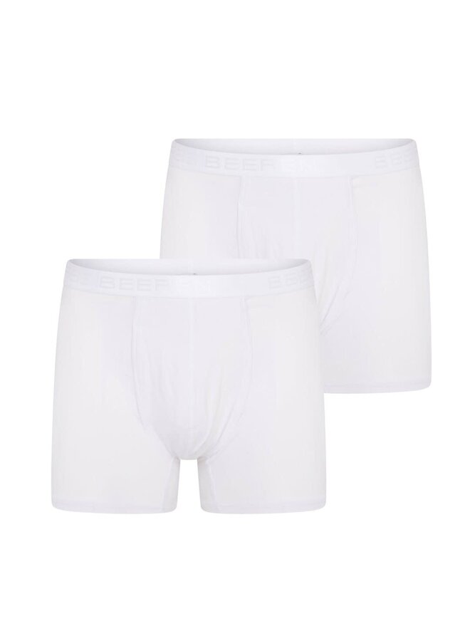 Comfort Feeling Heren Boxershort Dylan Wit 2-pack met gulp