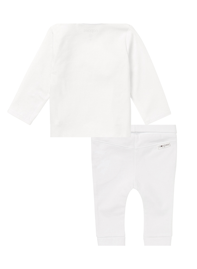 Overslag Shirt Little en Broek Humpy Unisex Wit