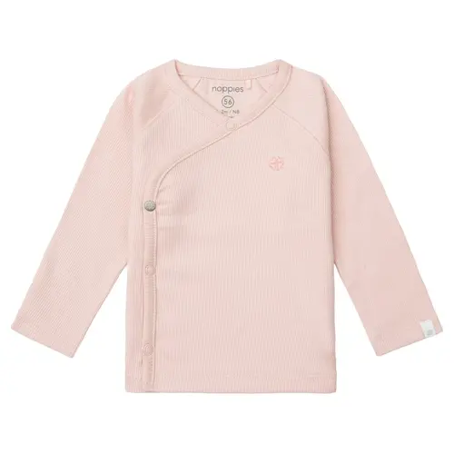 Noppies Overslag Shirt en Broek Naura Rib Smoke