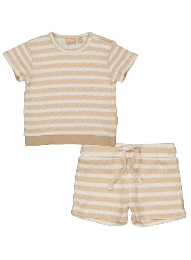 Shirt  Gavin en Short Glen Sand Stripe