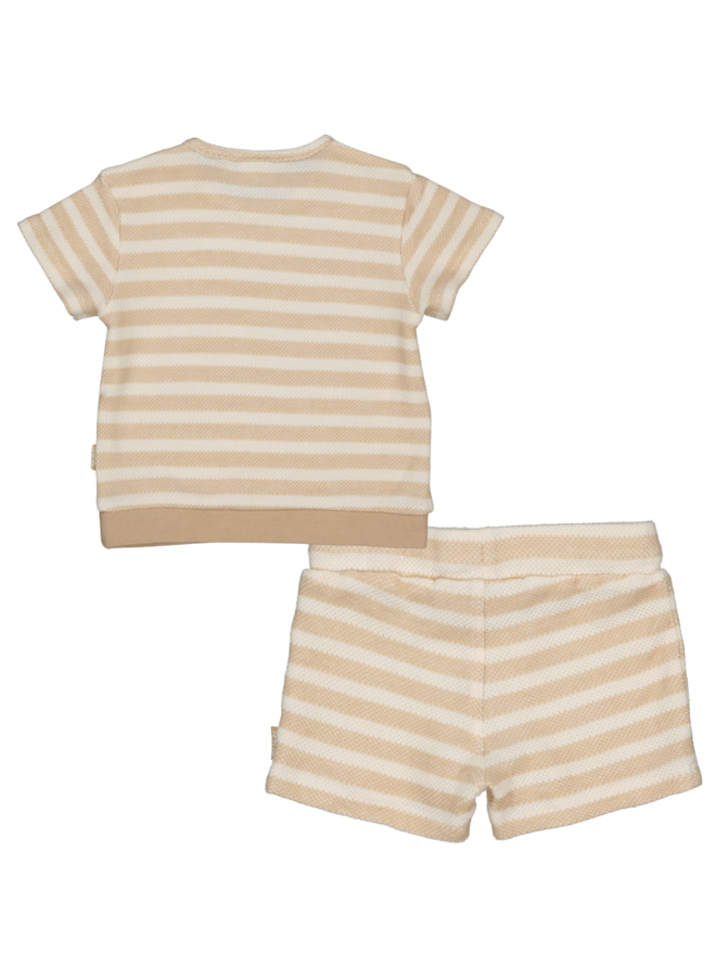 Shirt  Gavin en Short Glen Sand Stripe