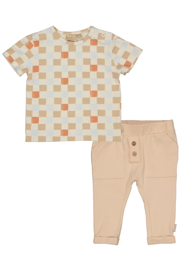 T-Shirt en Broek Gio Sand