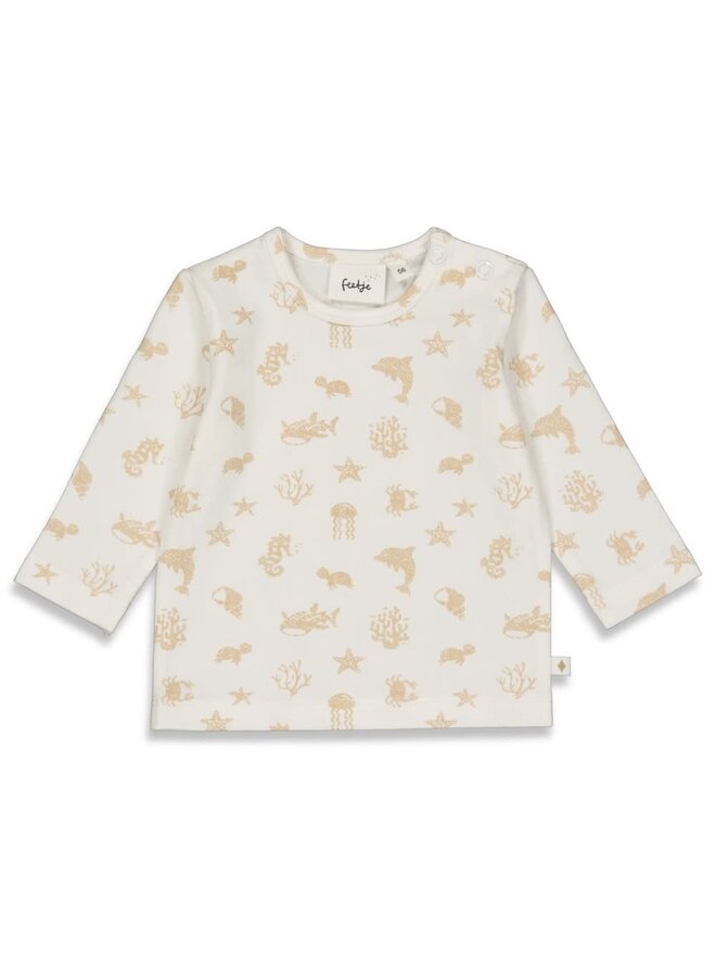 Ocean Child Shirt met printje Ofwhite