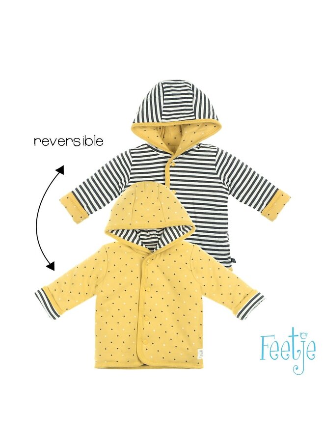 Stars Omkeerbaar jasje met capuchon Geel
