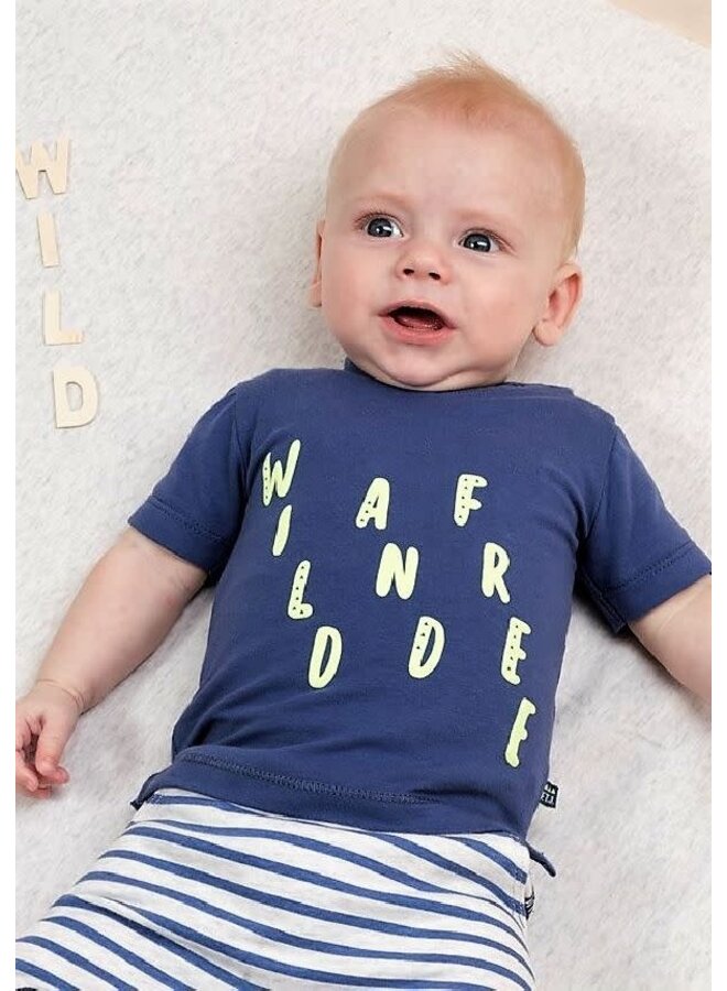 Wild en Free Shirt Blauw
