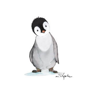 Ansichtkaart / Miniposter Pinguin Eddie