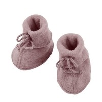 Engel Natur Baby Booties Wolfleece Rosewood Melange