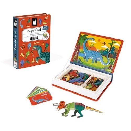 Janod Magneetboek Dinosaurus