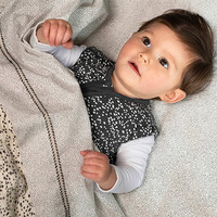 Noppies Baby Comfort Ledikantlaken Tiny Dot Jet Stream