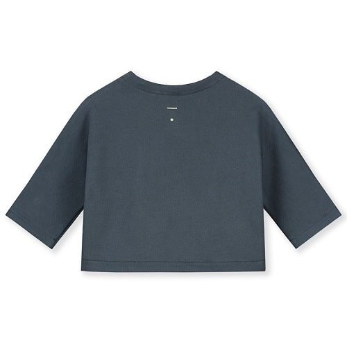 Gray Label Baby Curved Cardigan Blue Grey