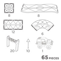 Cleverclixx Race Track Intense | 65 stuks