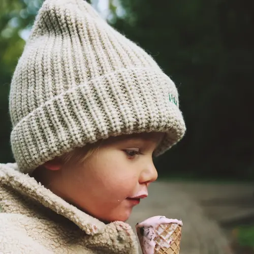 Atelier Pomme Rock That Beanie - Beige Croissant (1 - 3Y)