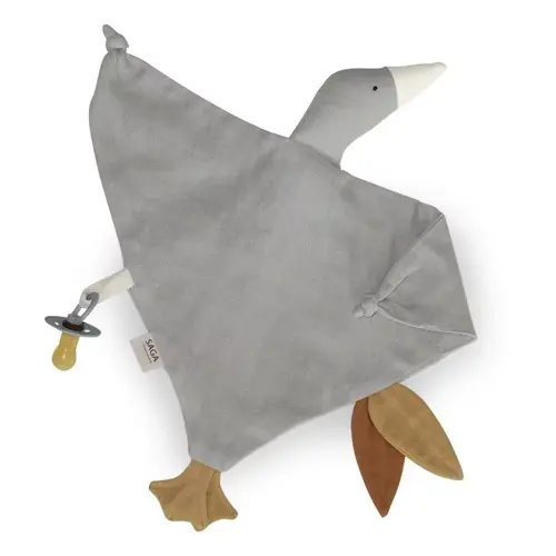 Saga Copenhagen Knuffeldoek / Speendoek Gans Silver Gray