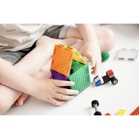 Cleverclixx Brick Tiles Pack Intense| 16 stuks