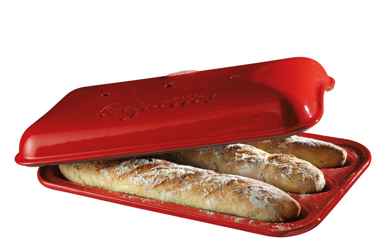 Emile Henry Le Pain rode stokbroodvorm 39 x 24 cm