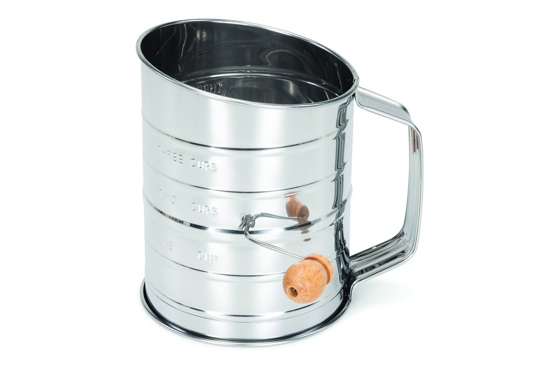 Patisse meelzeef rvs roterend 400 gr - 3 cups