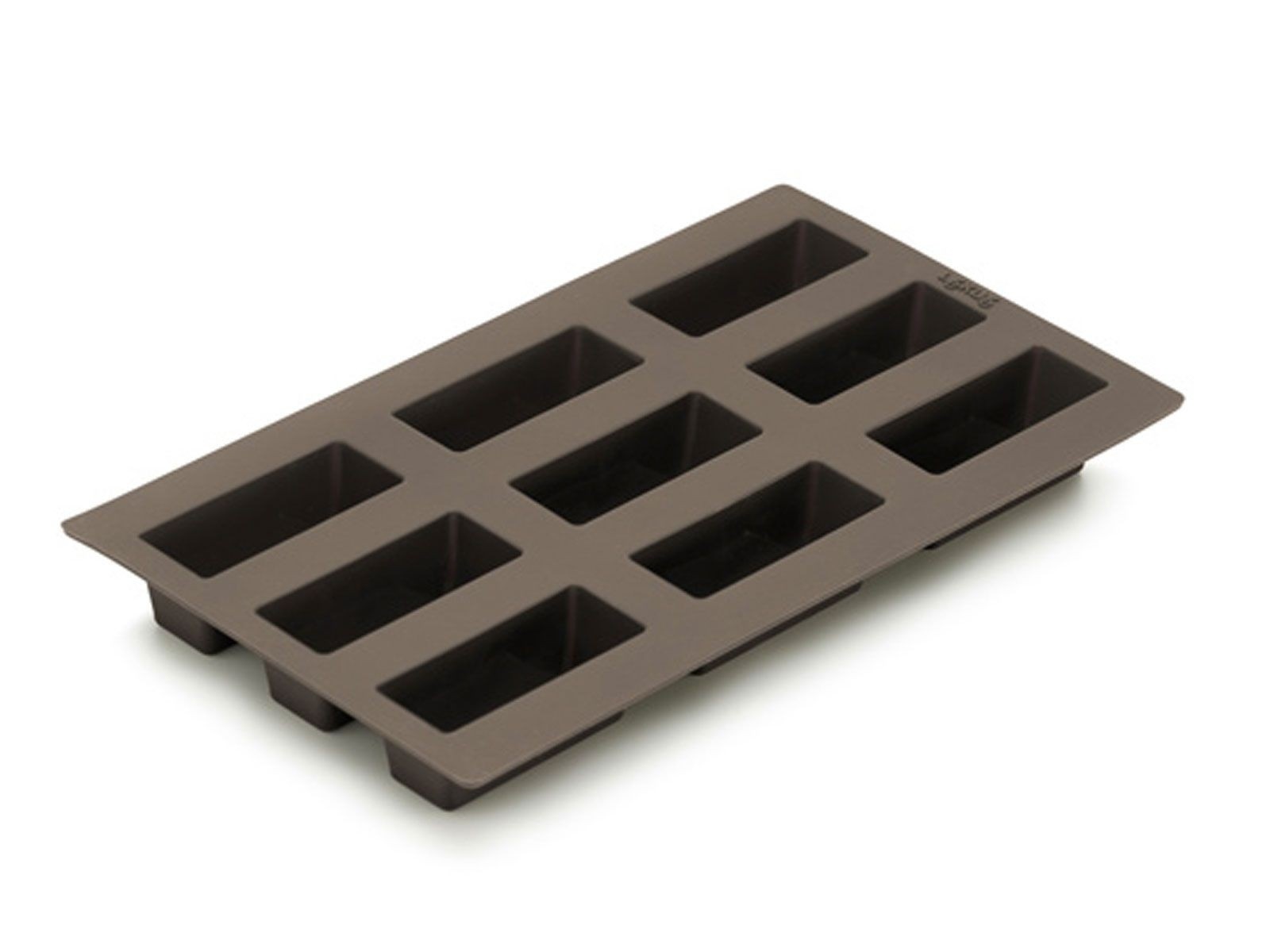 Lékué bakvorm uit silicone voor 9 rechthoekige mini broodjes