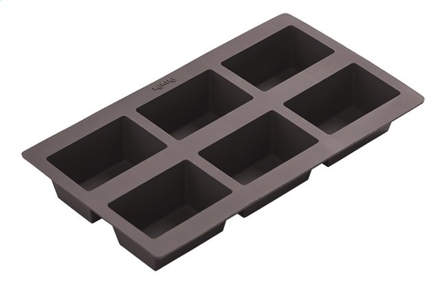 Lékué bakvorm uit silicone voor 6 rechthoekige broodjes