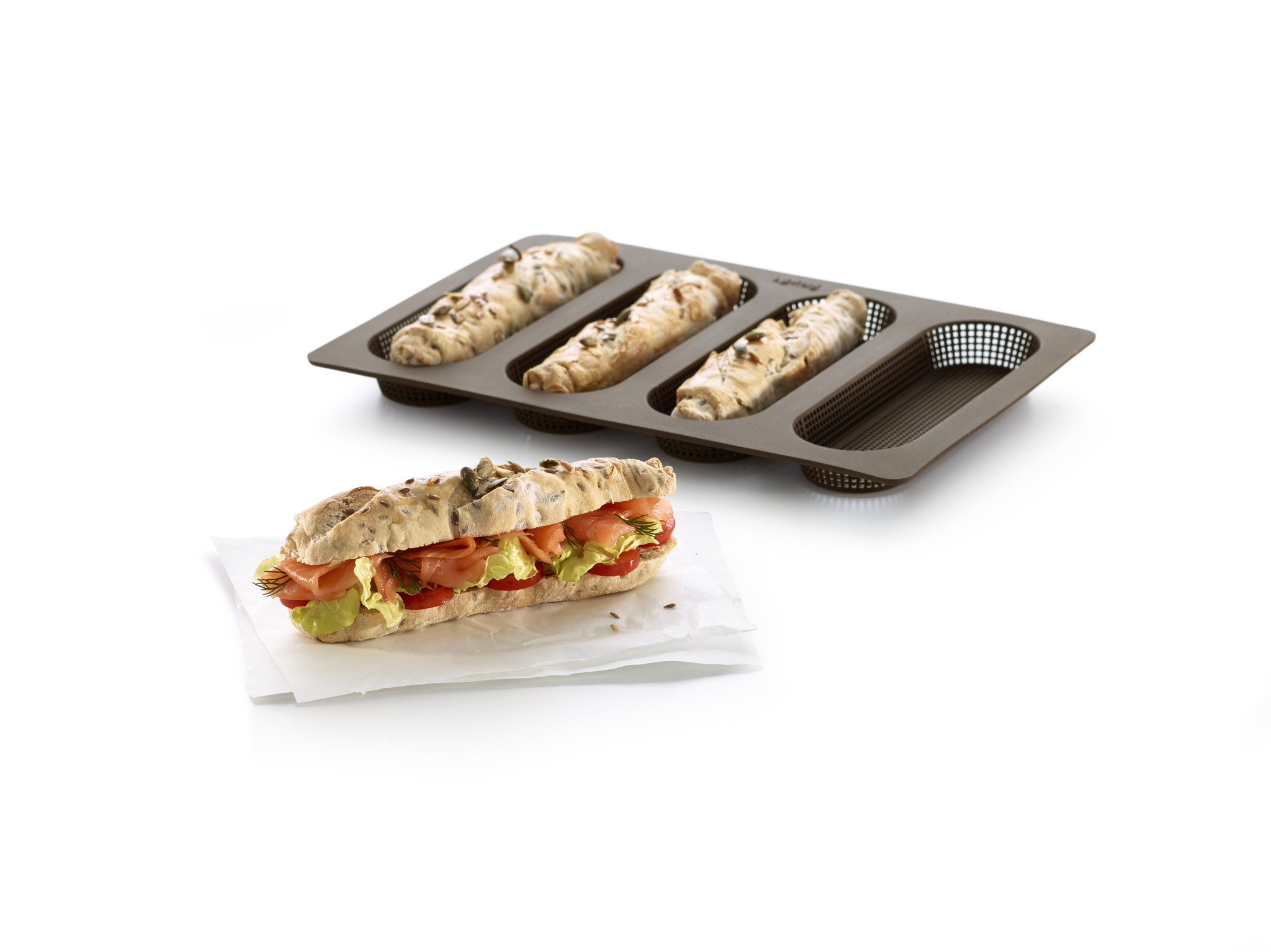 Lékué Broodbakvorm Mini stokbrood Pistoletmaker