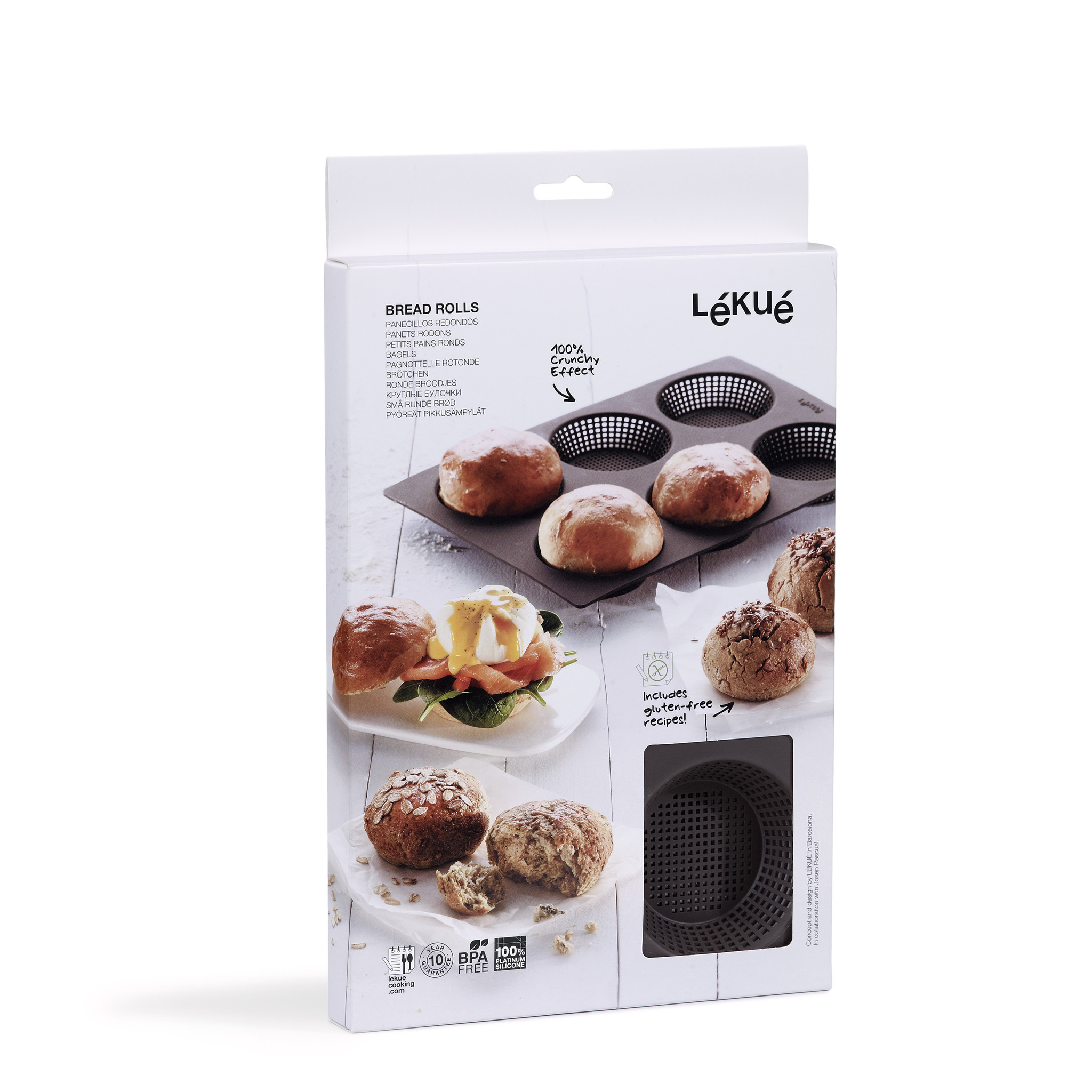Lékué Broodbakvorm rond Bread Rolls Kaiserbroodmaker